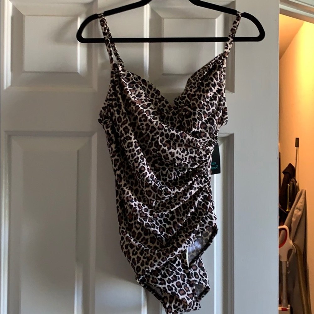 Cheetah print brand new bathing suit never worn